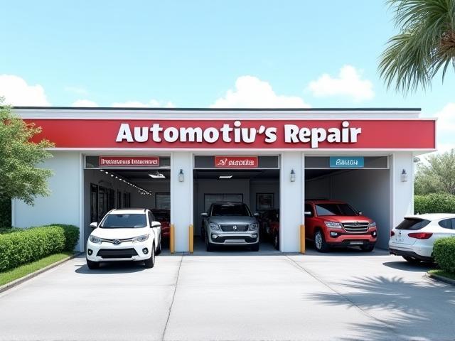 Exterior view of Schwartz Automotive Group shop located in West Palm Beach