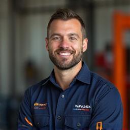 Portrait of Tomas Schwartz, Lead Mechanic at Schwartz Automotive Group