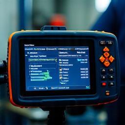 Scan tool device with diagnostic data on screen